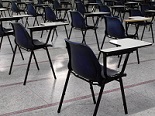 Empty examination hall