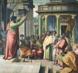 Paul preaching (painting by Raphael, 1515)